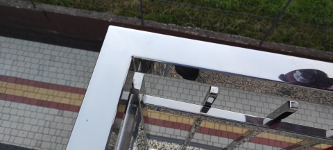 Balustrada barierka zewnętrzna balkonowa stal nierdzewna poler Balustrada barierka zewnętrzna balkonowa stal nierdzewna poler