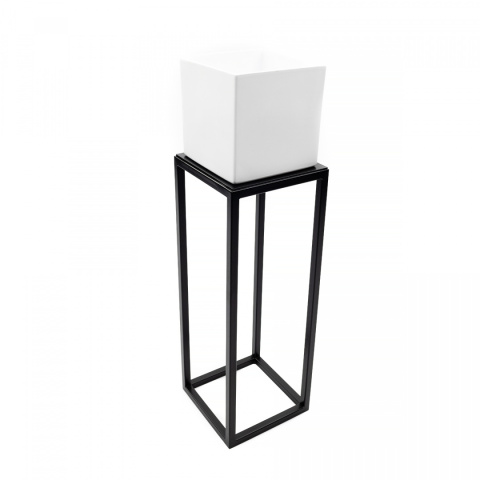 Kwietnik loftowy loft stojak metalowy na kwiaty 55x20 SD-3/2 osłonka donica biała Kwietnik loftowy loft stojak metalowy na kwiaty 55x20 SD-3/2 osłonka donica biała
