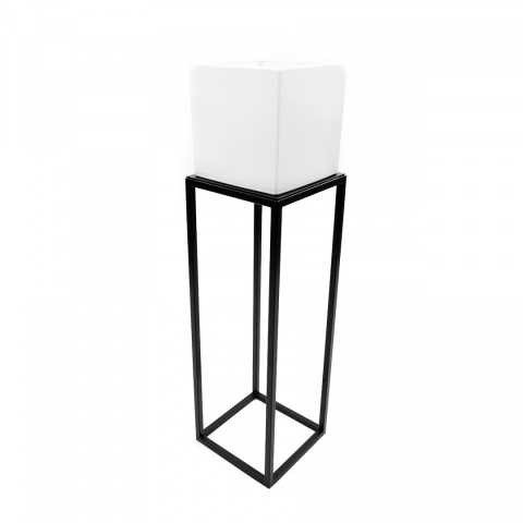 Kwietnik loftowy loft stojak metalowy na kwiaty 70x24 SD-3/3 osłonka donica biała Kwietnik loftowy loft stojak metalowy na kwiaty 70x24 SD-3/3 osłonka donica biała