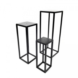 Kwietniki loftowe loft zestaw stojaków metalowych na kwiaty SD-3