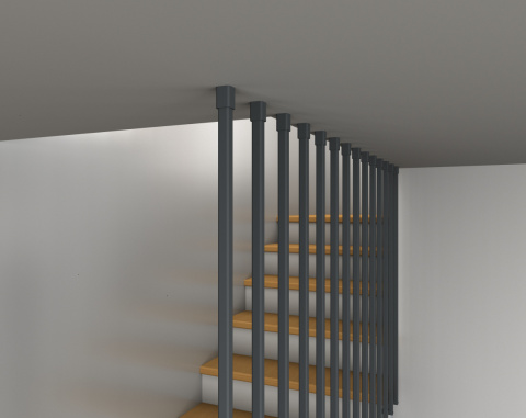 balustrada pionowa harfa lamele metal balustrada pionowa harfa lamele metal