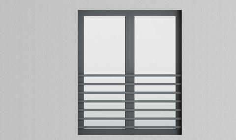 Widok balustrady po wykonaniu ocieplenia w przypadku montażu przed wykonaniem elewacji. Widok balustrady po wykonaniu ocieplenia w przypadku montażu przed wykonaniem elewacji.