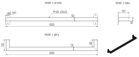 dane techniczne balustrady francuskiej SB-13/5 dane techniczne balustrady francuskiej SB-13/5