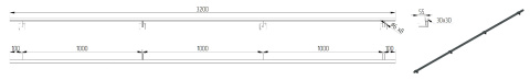 dane techniczne poręczy ściennej SB-26/1 320cm dane techniczne poręczy ściennej SB-26/1 320cm