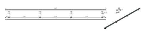 dane techniczne poręczy ściennej SB-26/2 260cm dane techniczne poręczy ściennej SB-26/2 260cm