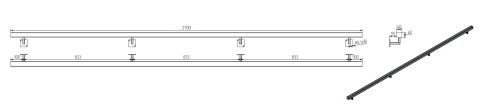 dane techniczne poręczy ściennej SB-26/2 270cm dane techniczne poręczy ściennej SB-26/2 270cm