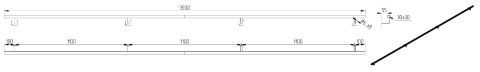 dane techniczne poręczy ściennej składanej 350cm dane techniczne poręczy ściennej składanej 350cm