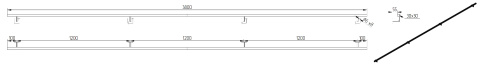 dane techniczne poręczy ściennej składanej 380cm dane techniczne poręczy ściennej składanej 380cm