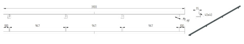 dane techniczne poręczy ściennej składanej 310cm dane techniczne poręczy ściennej składanej 310cm