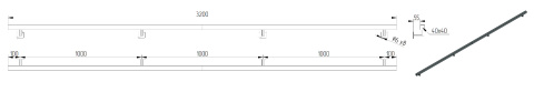 dane techniczne poręczy ściennej składanej 320cm dane techniczne poręczy ściennej składanej 320cm