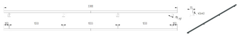 dane techniczne poręczy ściennej składanej 330cm dane techniczne poręczy ściennej składanej 330cm