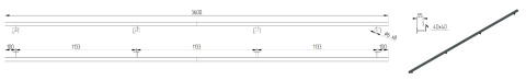 dane techniczne poręczy ściennej składanej 360cm dane techniczne poręczy ściennej składanej 360cm