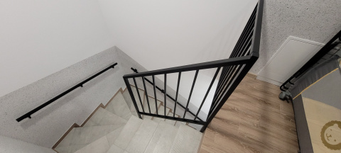 Balustrada barierka stalowa wewnętrzna na wymiar SB-20/1-B Balustrada barierka stalowa wewnętrzna na wymiar SB-20/1-B