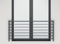 Balustrada francuska na elewację z wypełnieniem poziomym 20x40mm SB-13/15