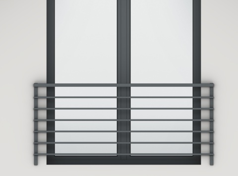 Balustrada francuska na elewację z wypełnieniem poziomym 20x40mm SB-13/15