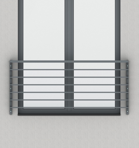 Balustrada francuska z wypełnieniem poziomym 20x40mm SB-13/2