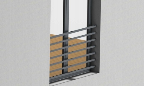 Balustrada francuska z wypełnieniem poziomym 20x40mm SB-13/2