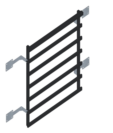 Balustrada francuska z wypełnieniem poziomym 40x20mm SB-13/14 Balustrada francuska z wypełnieniem poziomym 40x20mm SB-13/14