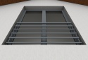 Balustrada francuska z wypełnieniem poziomym 40x20mm SB-13/14
