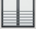 Balustrada francuska z wypełnieniem poziomym 40x20mm SB-13/14