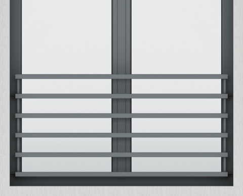 Balustrada francuska z wypełnieniem poziomym 40x20mm SB-13/14 Balustrada francuska z wypełnieniem poziomym 40x20mm SB-13/14