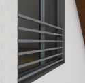 Balustrada francuska z wypełnieniem poziomym 40x20mm SB-13/14