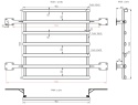 Balustrada francuska z wypełnieniem poziomym 40x20mm SB-13/14