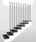 Balustrada pionowa harfa lamele stalowe Ø20mm SB-11/9/ZA 1,5mb - 2,9mb