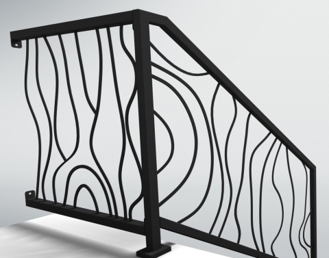balustrada stalowa wewnętrzna