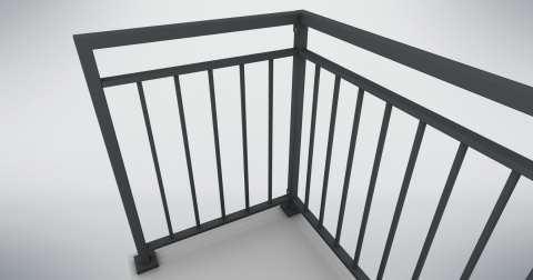 Balustrada zewnętrzna balkonowa SB-28/1
