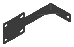 Komplet łap mocujących do balustrady francuskiej (4 szt.)
